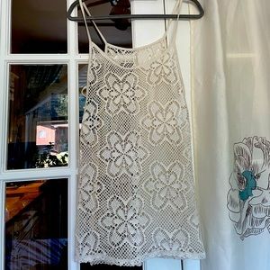 No brand, one size. Boho swim suit cover up 🤍